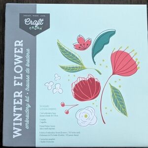 Winter Flower Embroidery Kit